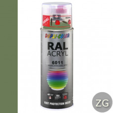 DUPLICOLOR ACRYL RAL 6011 RESEDA GROEN ZIJDEGLANS 400ML