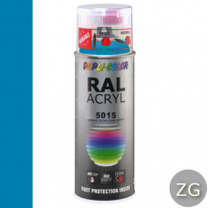 DUPLICOLOR ACRYL RAL 5015 HEMELSBLAUW ZIJDEGLANS 400ML