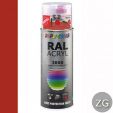 DUPLICOLOR ACRYL RAL 3000 VUURROOD ZIJDEGLANS 400ML