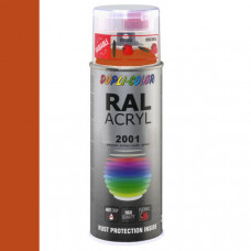 DUPLICOLOR ACRYL RAL 2001 ORANJE-ROOD HOOGGLANS 400ML