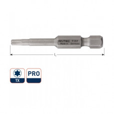 ROTEC 2X PRO SCHROEFBIT TX10 50MM ROTEC 2X PRO SCHROEFBIT TX10 50MM