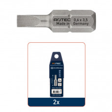 ROTEC 2X SCHROEFBIT RECHT 0,8X4,0MM 25MM ROTEC 2X SCHROEFBIT RECHT 0,8X4,0MM 25MM