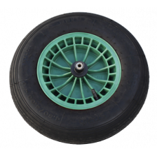 LUCHTBAND- WIEL 400X100 2PLY KUNSTSTOF VELG AS 130MM LUCHTBAND- WIEL 400X100 2PLY KUNSTSTOF VELG AS 130MM