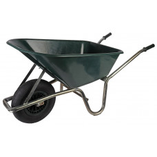 KRUIWAGEN KUNSTSTOF BAK GROEN 100 LTR + LUCHTBAND WIEL KRUIWAGEN KUNSTSTOF BAK GROEN 100 LTR + LUCHTBAND WIEL