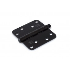 KOGELLAGER SCHARNIER ZWART RVS 89X89MM AFGEROND