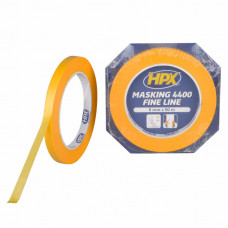 HPX SCHILDERSTAPE 4400 FINE LINE - ORANJE 9MM X 50MTR HPX SCHILDERSTAPE 4400 FINE LINE - ORANJE 9MM X 50MTR