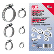ASSORTIMENT SLANGKLEM 26DLG VERZINKT 6-40MM ASSORTIMENT SLANGKLEM 26DLG VERZINKT 6-40MM