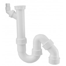 UNIVERSEEL KLEM SIFON 1 1/2''X40MM +WASM.AANSL. WIT UNIVERSEEL KLEM SIFON 1 1/2''X40MM +WASM.AANSL. WIT