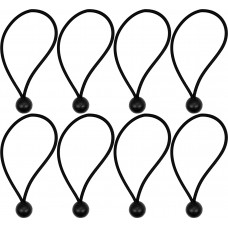 8X ELASTISCH KOORD 200MM TBV DEKZEIL +KOGELSLUITING Ø 25MM