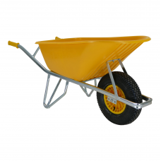 FORT KRUIWAGEN SMB100 HPDE BAK GEEL KUNSTSTOF VELG FORT KRUIWAGEN SMB100 HPDE BAK GEEL KUNSTSTOF VELG