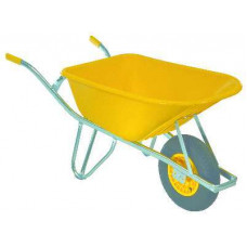 FORT KRUIWAGEN SMB100 HPDE BAK GEEL KUNSTSTOF VELG FORT KRUIWAGEN SMB100 HPDE BAK GEEL KUNSTSTOF VELG