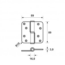 AXA KOGELPAUMELLE RONDE HOEK 89X89MM RVS LINKS (KNOP VERZET) AXA KOGELPAUMELLE RONDE HOEK 89X89MM RVS LINKS (KNOP VERZET)