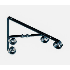PLANKDRAGER ORNAMENT STAAL ZWART GELAKT 230X180MM PLANKDRAGER ORNAMENT STAAL ZWART GELAKT 230X180MM