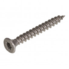 RVS SPAANPLAATSCHROEF PLATKOP TX10 3,5X40MM
