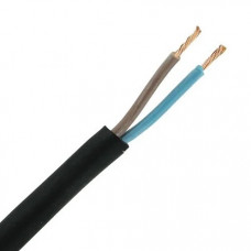 HUISHOUDKABEL ROND VMVS 2X0,75 ZWART (ROL=100MTR) HUISHOUDKABEL ROND VMVS 2X0,75 ZWART (ROL=100MTR)