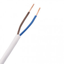 HUISHOUDKABEL ROND VMVS 2 X 0.75 WIT (ROL=100MTR) HUISHOUDKABEL ROND VMVS 2 X 0.75 WIT (ROL=100MTR)