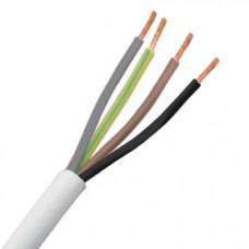 HUISHOUDKABEL ROND VMVL 4X1,5 WIT (ROL=100MTR) HUISHOUDKABEL ROND VMVL 4X1,5 WIT (ROL=100MTR)