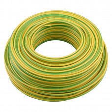 ROL 10MTR VD-DRAAD 6,0Q GEEL/GROEN ROL 10MTR VD-DRAAD 6,0Q GEEL/GROEN