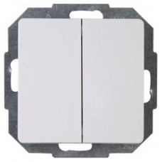 KOPP PARIS 2X WISSEL SCHAKELAAR WIT KOPP PARIS 2X WISSEL SCHAKELAAR WIT