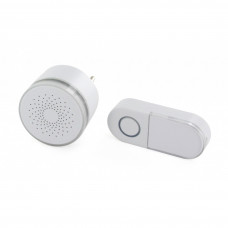 DIO DEURBEL MET FLITS MINI PLUG-IN 150MTR DRAADLOOS DIO DEURBEL MET FLITS MINI PLUG-IN 150MTR DRAADLOOS