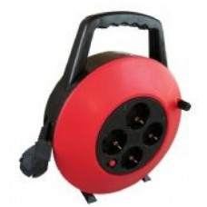 KABELHASPEL VINYL 3X1MM 20MTR 4V RA ROOD KABELHASPEL VINYL 3X1MM 20MTR 4V RA ROOD