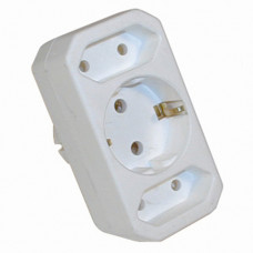 STEKKER VERLOOP 2X EURO WIT + 1X RA STEKKER VERLOOP 2X EURO WIT + 1X RA