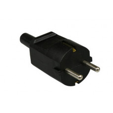 STEKKER PVC KORT +RA ZWART STEKKER PVC KORT +RA ZWART