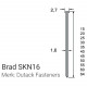 Brad 1,6mm Brad 1,6mm