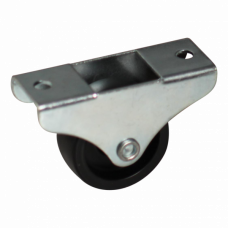 BOKWIEL KUNSTSTOF ZWART 25MM 35KG