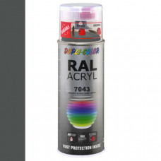 DUPLICOLOR ACRYL RAL 7043 VERKEERS GRIJS B HOOGGLANS 400ML