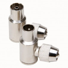 2X COAX STEKKER HAAKS