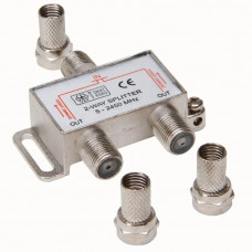 COAX F-CONNECTOR 2-WEGDELER 6,5MM