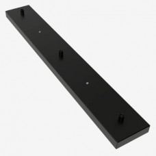 PLAFONDPLAAT 70X10CM 3-GATS ZWART MAT