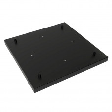 PLAFONDPLAAT 40X40CM 4-GATS ZWART MAT