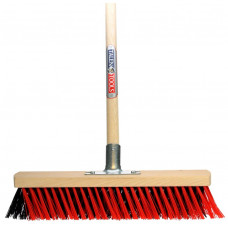 X-BEZEM ROOD/ZWART 40CM TBV BUITEN INCL. STEEL 160CM