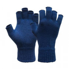 RONDGEBREIDE POLSMOF ACRYL BLAUW