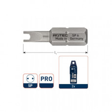 ROTEC 2X SCHROEFBIT SPANNER SP4 25MM (SNAKE EYE)