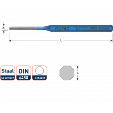 ROTEC PENDRIJVER 8-KANT 4X150MM