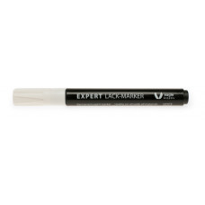 EXPERT PERMANENT MARKEERSTIFT WIT RONDE PUNT 2-4MM LIJNBREEDTE
