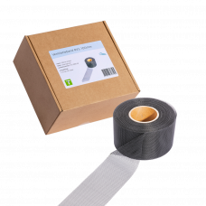 RVS VENTILATIEBAND ZWART 100MM (ROL=30MTR)
