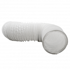 PVC LUCHTSLANG 125MM 1,5MTR WIT
