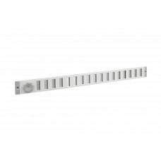 SCHUIFROOSTER ALUMINIUM M/GAAS 500X40MM WIT