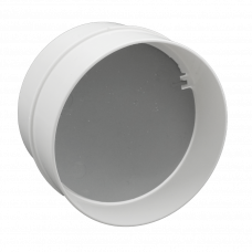 KUNSTSTOF TERUGSLAGKLEP Ø 125MM WIT