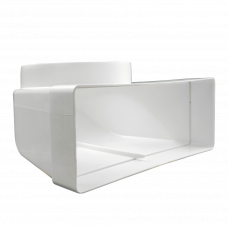KUNSTSTOF VERLOOPBOCHT 220X90MM / Ø 150MM WIT