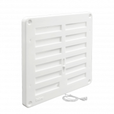 VENTILATIEROOSTER AFSLUITBAAR 16X16CM WIT KUNSTSTOF