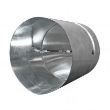 BUISVERBINDER +TERUGSLAG KLEP Ø100MM GEGALVANISEERD STAAL