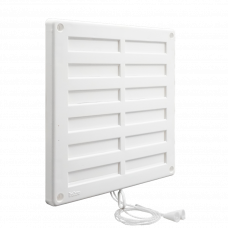 VENTILATIEROOSTER AFSLUITBAAR 20X20CM WIT KUNSTSTOF