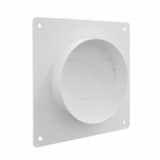 KUNSTSTOF MONTAGEPLAAT +TERUGSLAGKLEP 110X54MM X 100MM WIT