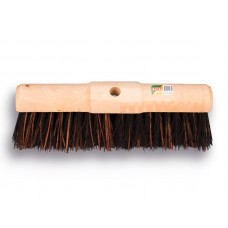 SOLIDE WEGENBOUW BEZEM 45CM BASSINE + STALKS ZWARTE VEZEL