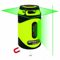 METRICA FLASH 360° GREEN KRUISLIJNLASER MAGNETISCHE BODEM +USB OPLAADBAAR